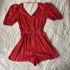 Express Elegant coral Women's Romper